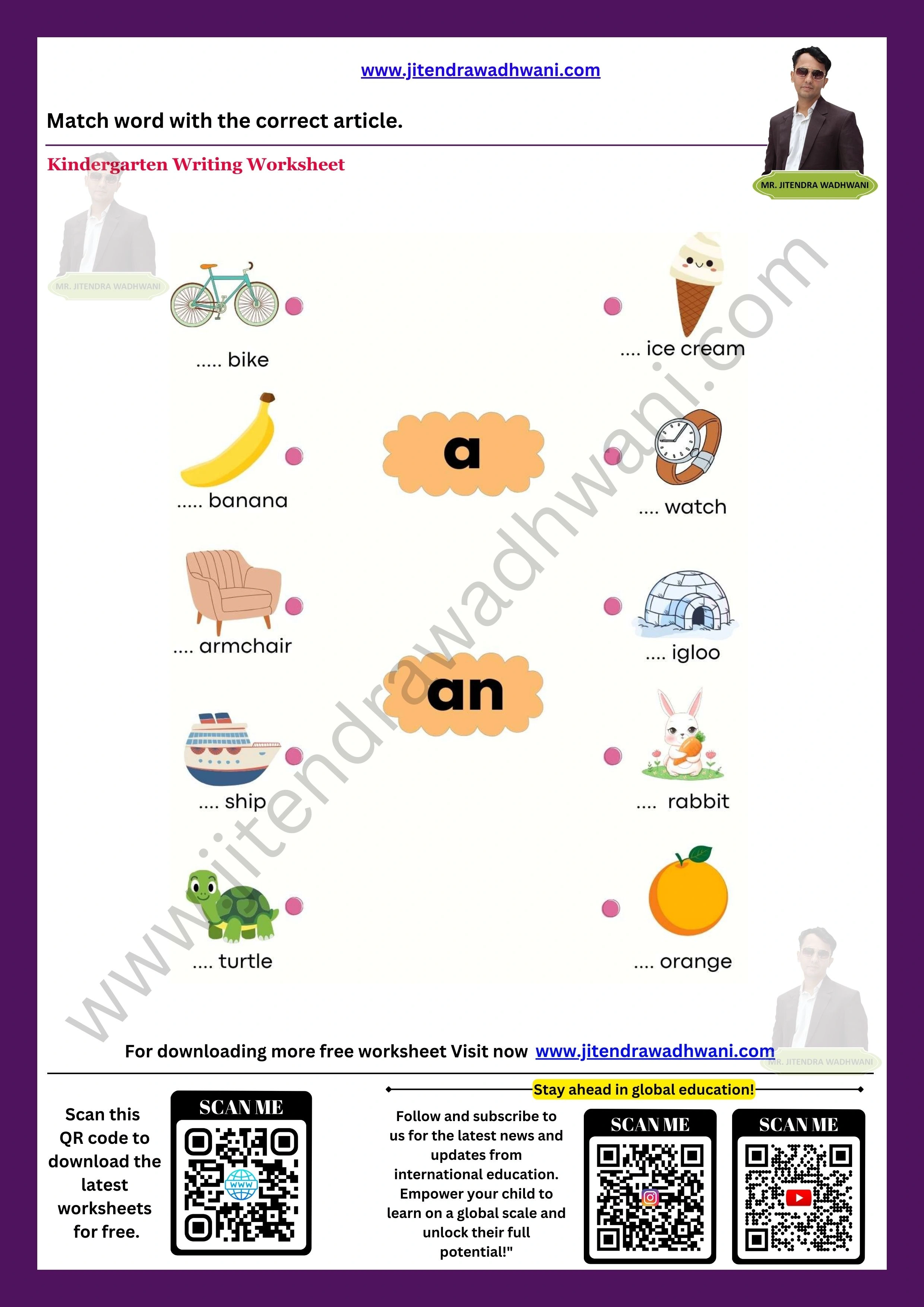 English Articles Worksheet 2