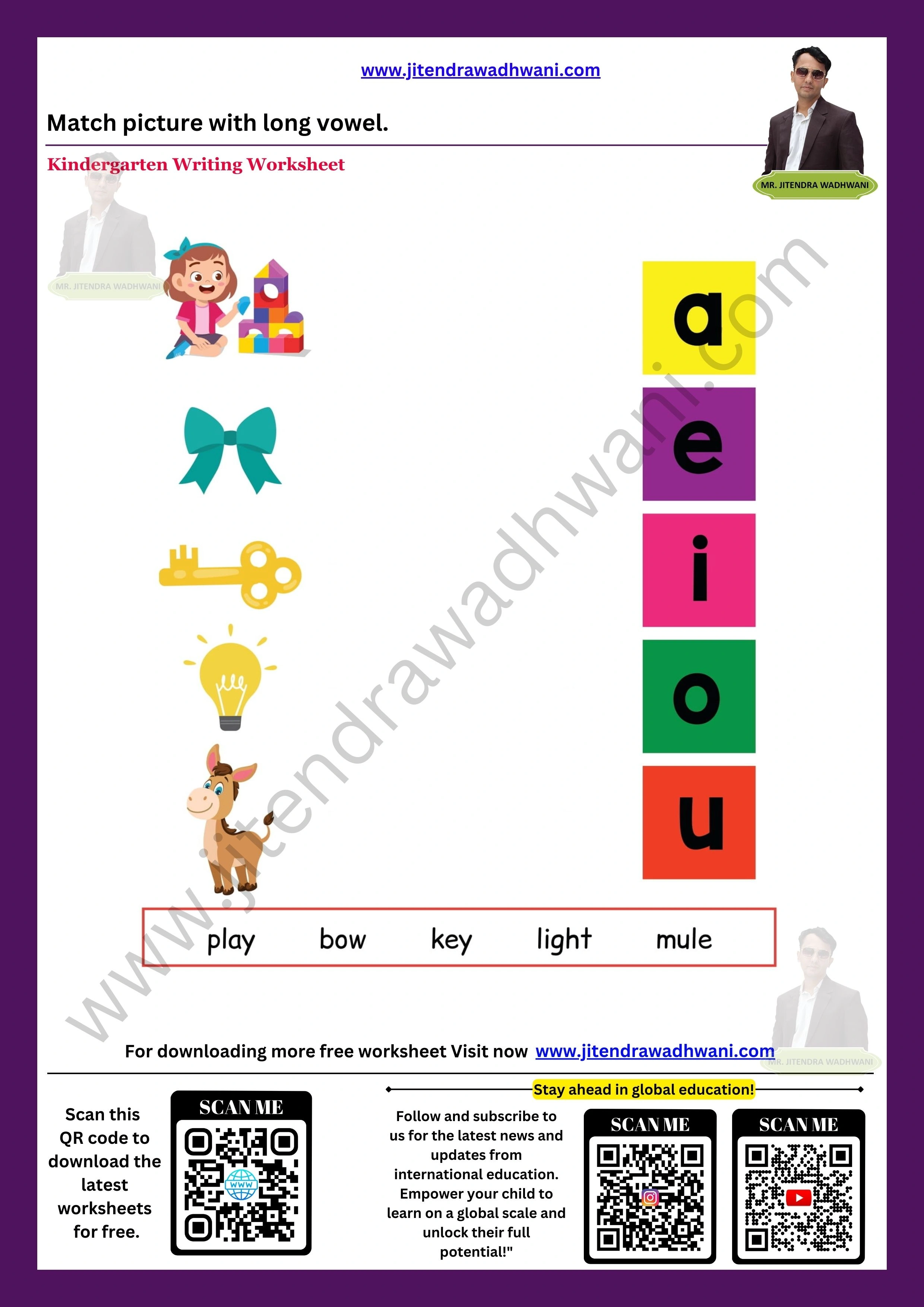 English Vowels Worksheet 4