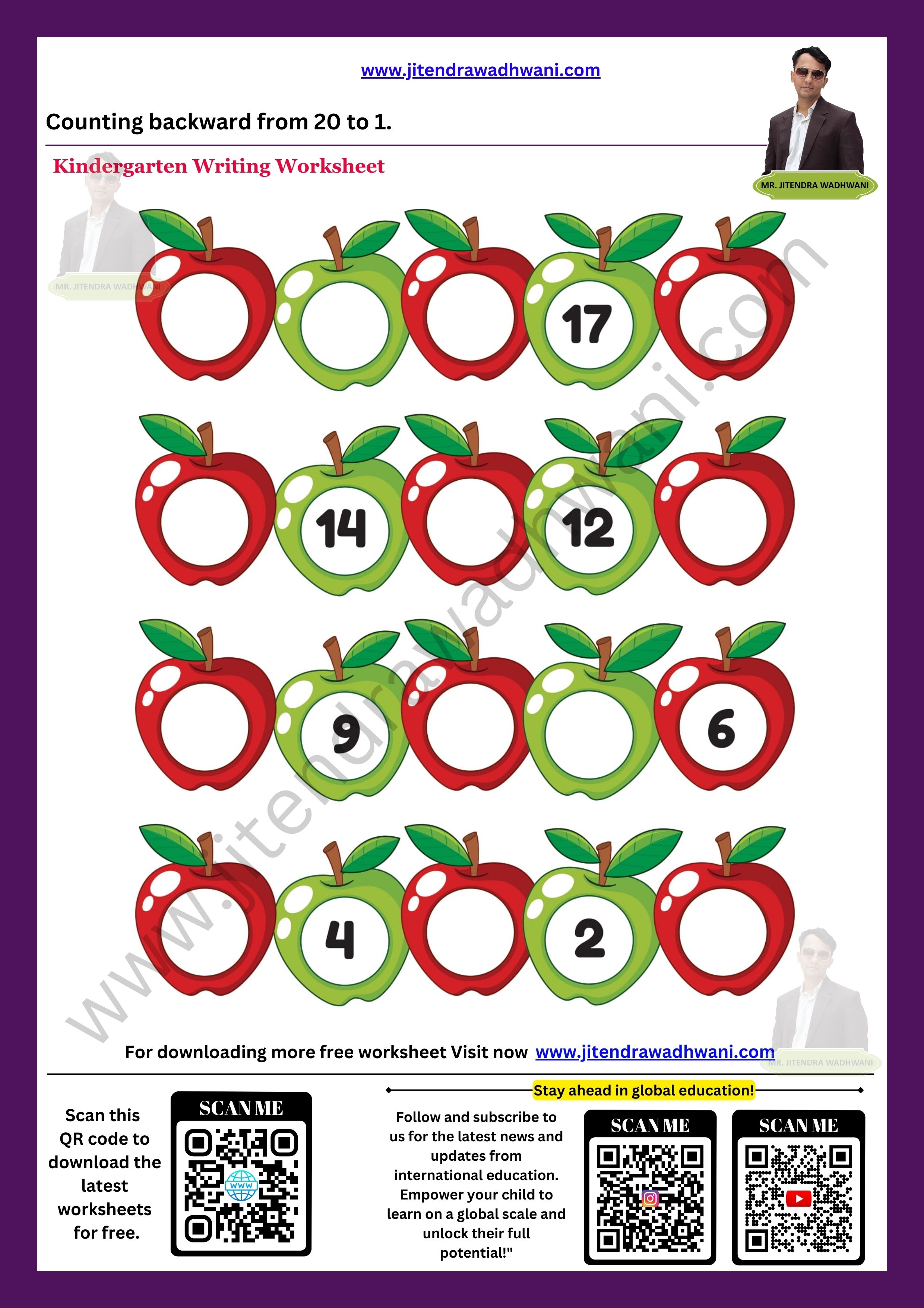 Number Tracing 31 to 40 Thumbnail