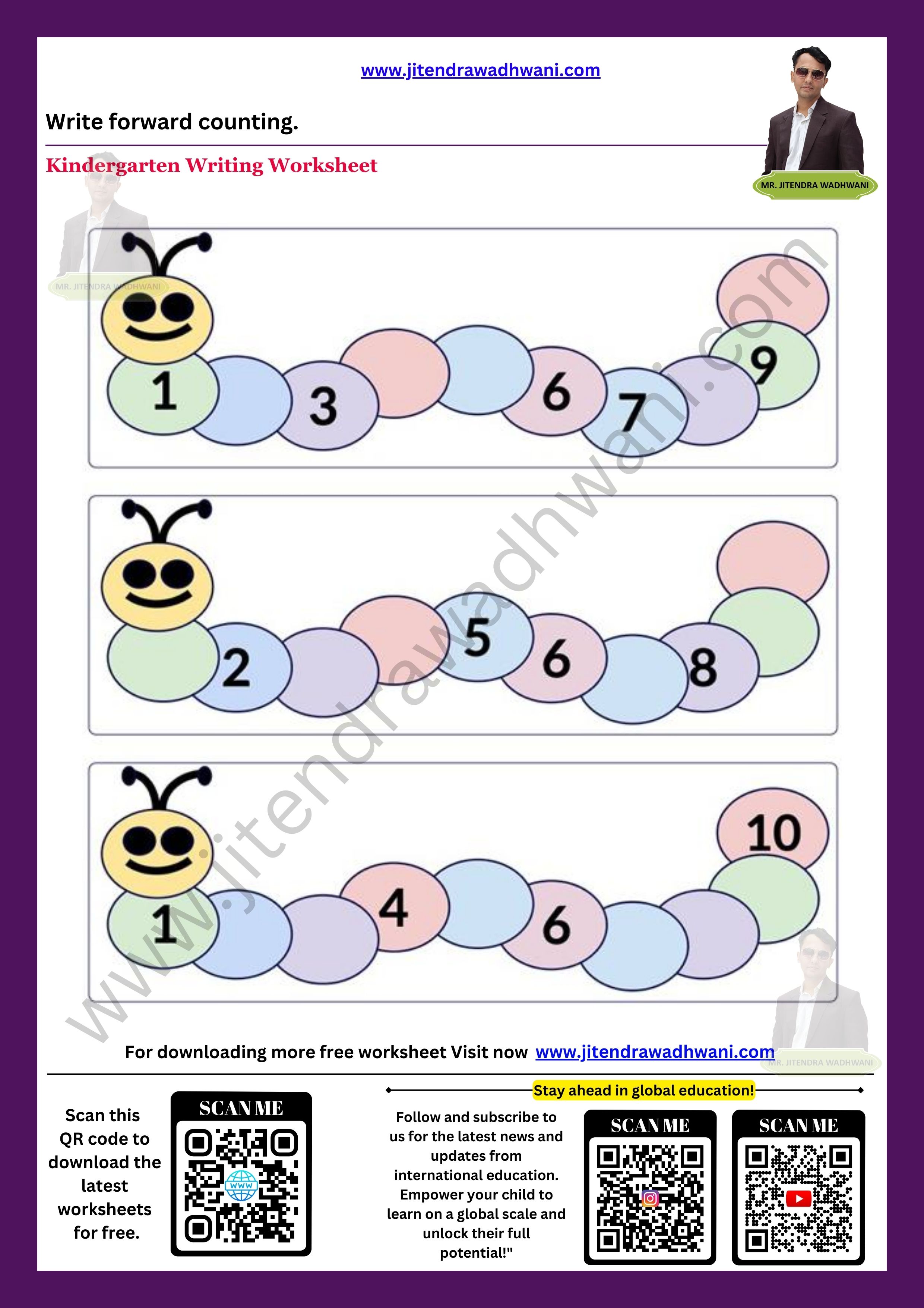 Number Tracing 31 to 40 Thumbnail