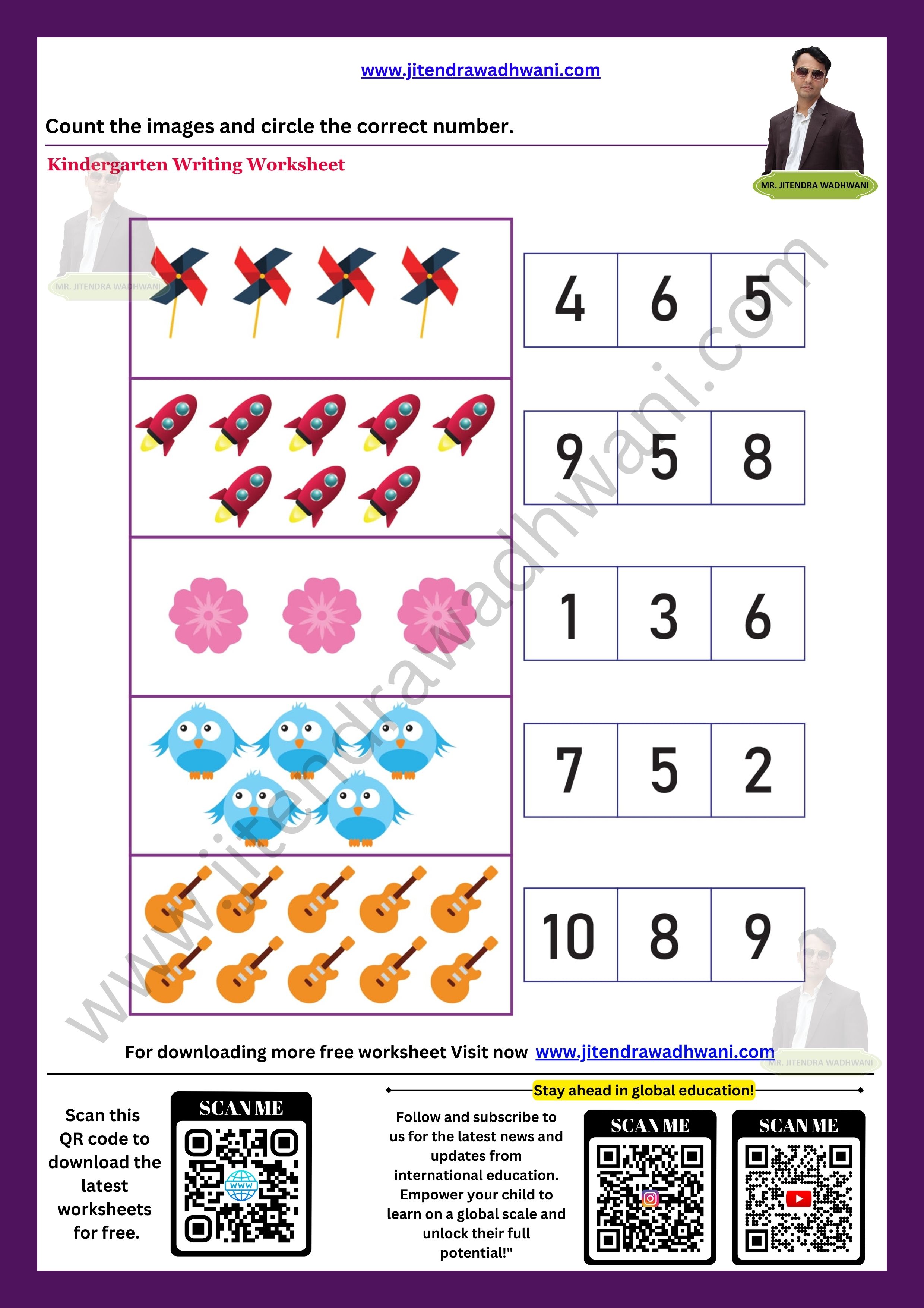 Number Tracing 31 to 40 Thumbnail