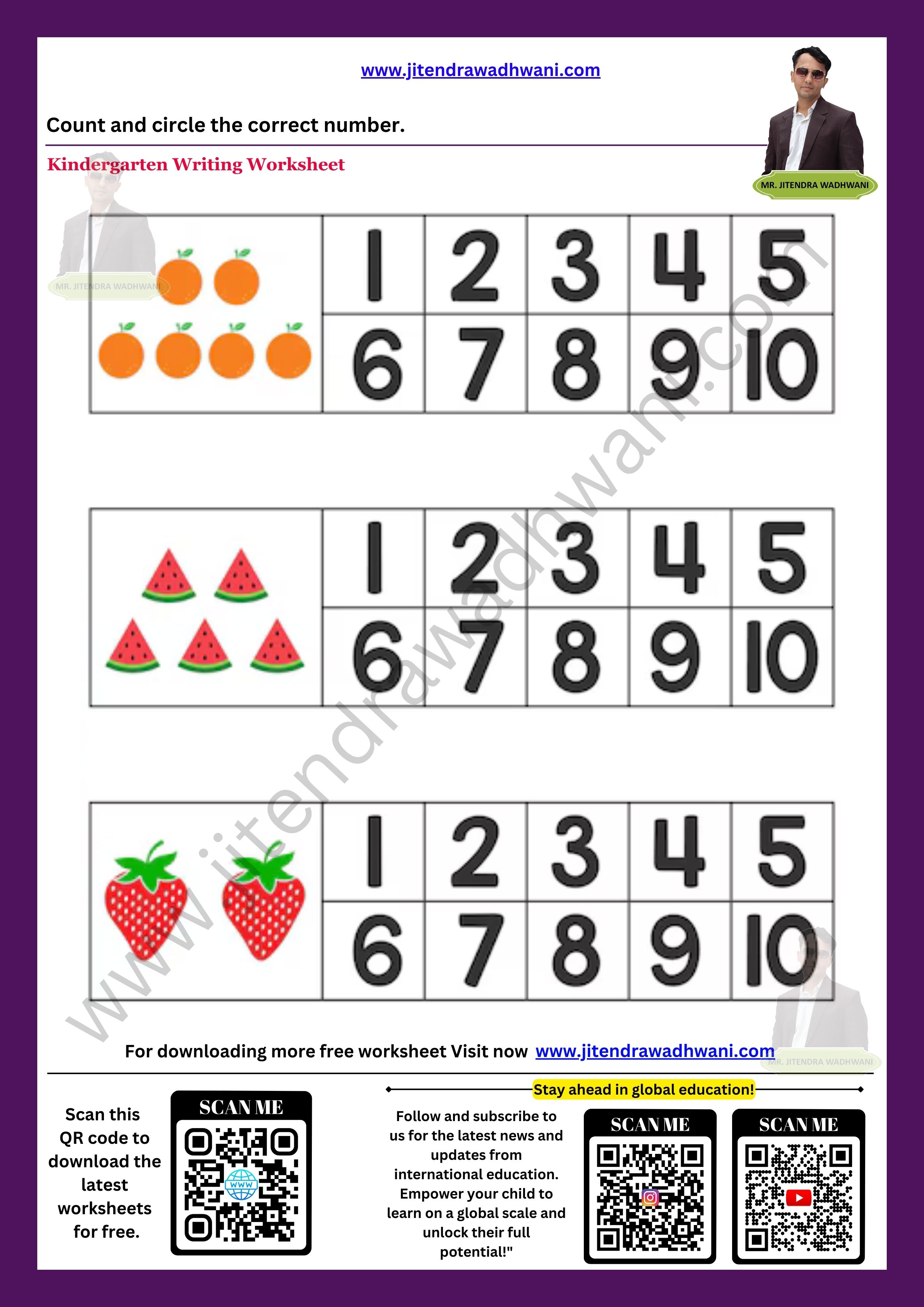 Number Tracing 31 to 40 Thumbnail