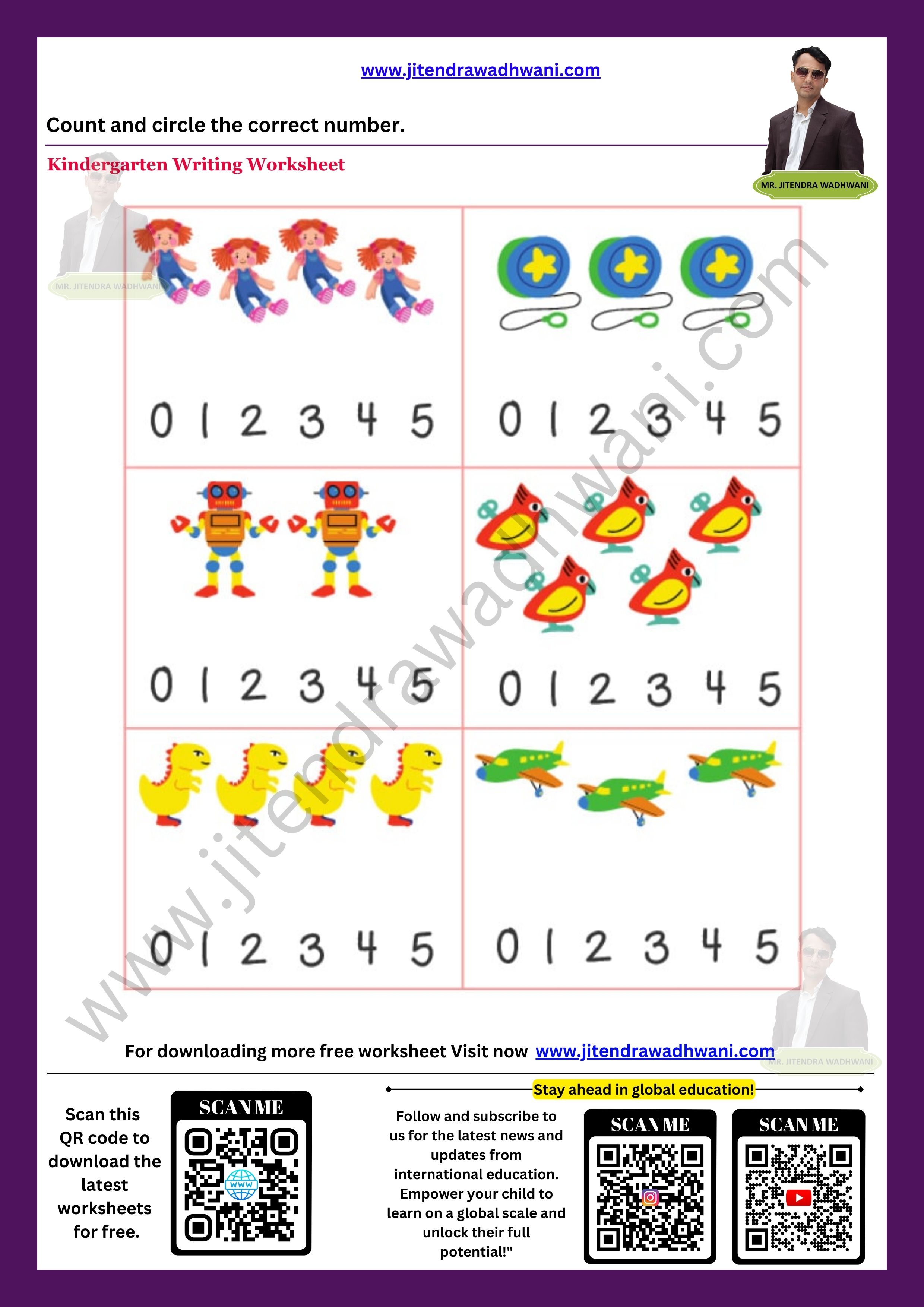 Number Tracing 31 to 40 Thumbnail