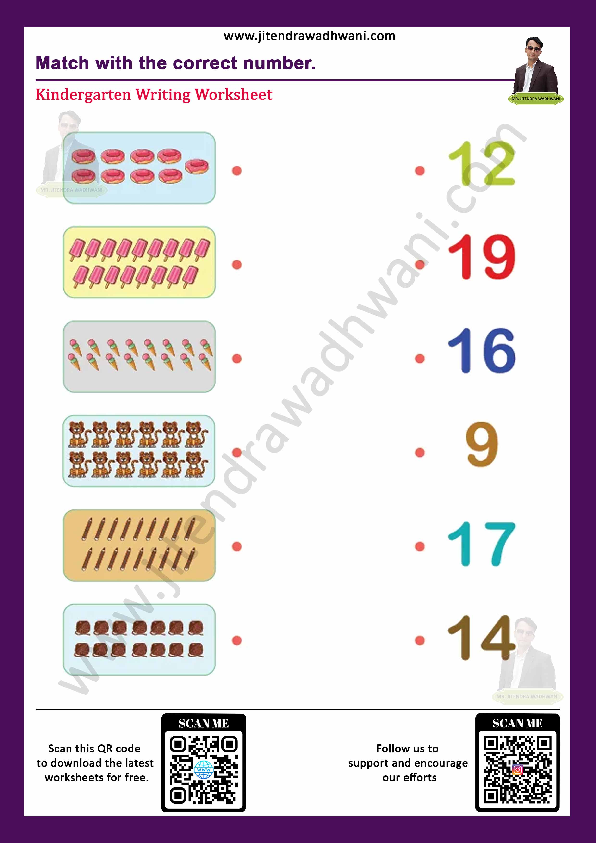 Number Tracing 31 to 40 Thumbnail