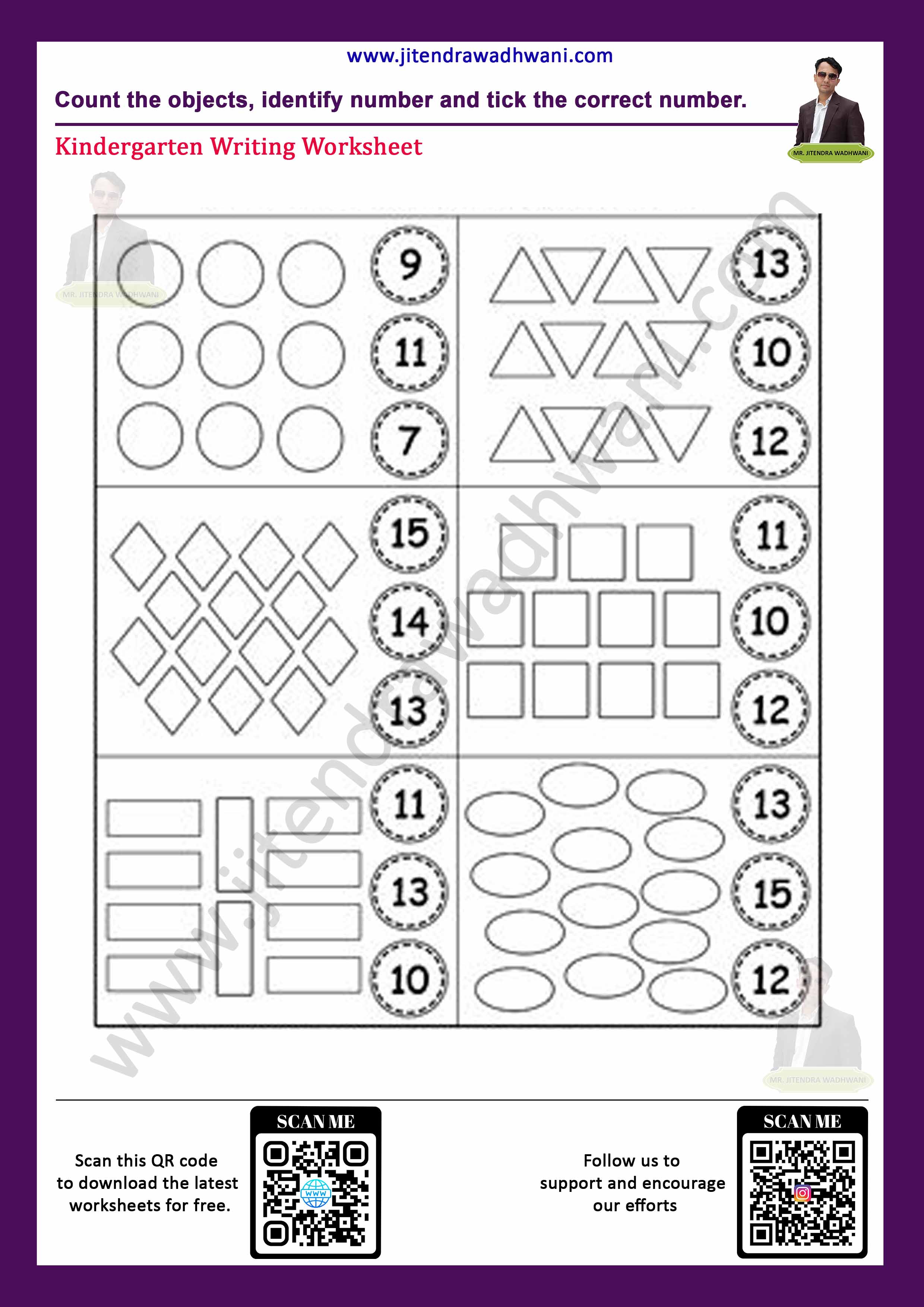 Number Tracing 11 to 20 Thumbnail