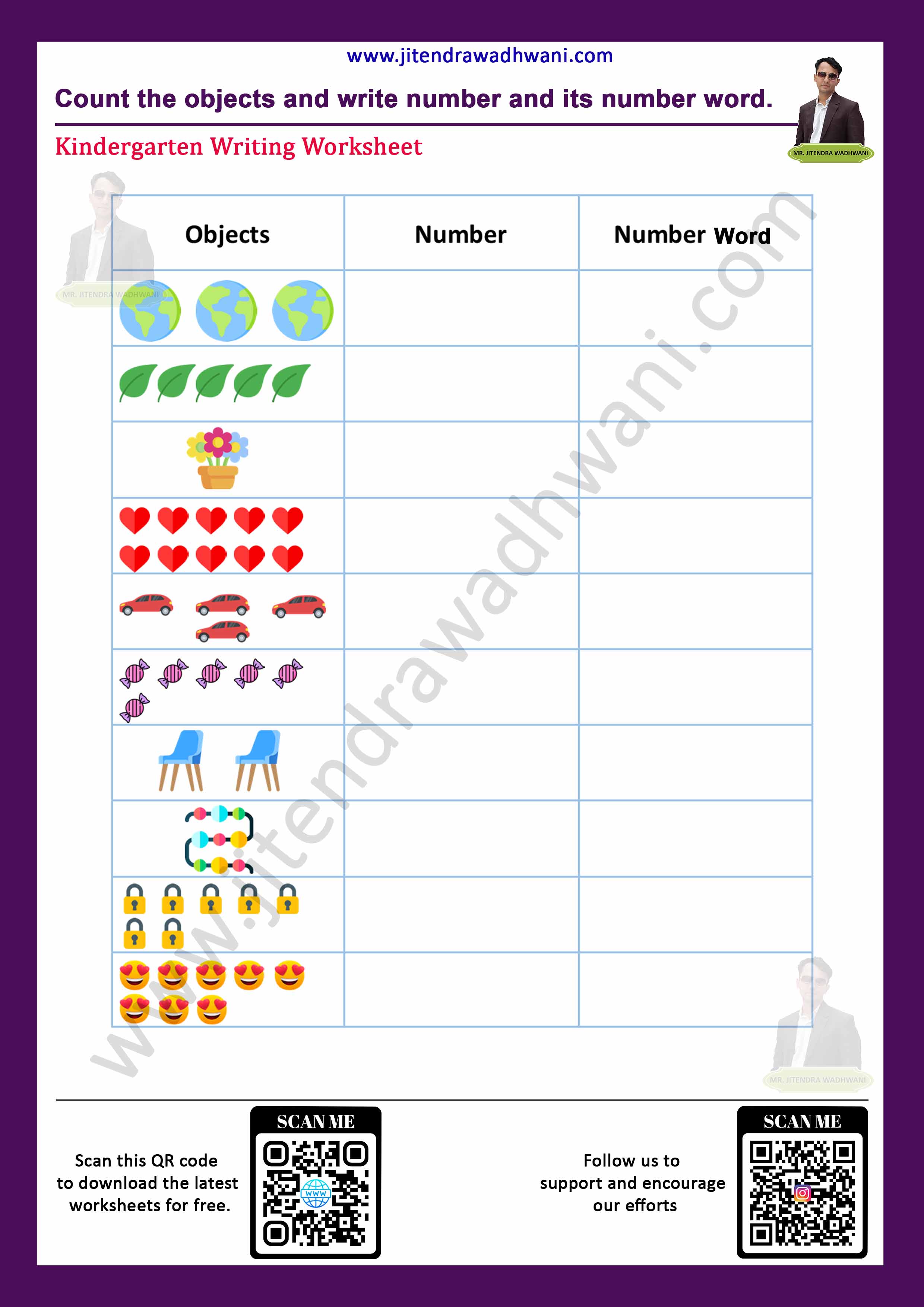 Number Tracing 31 to 40 Thumbnail