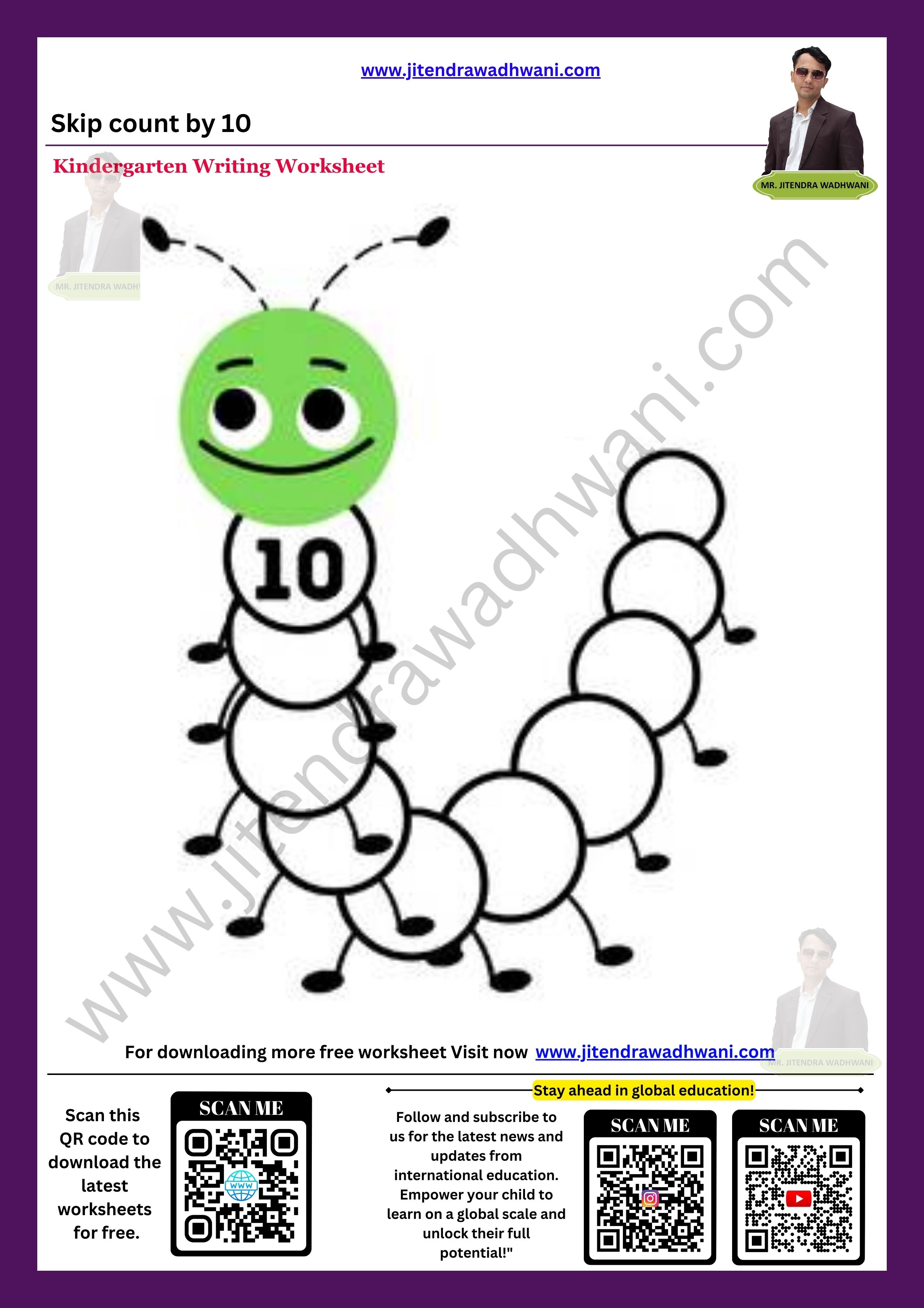 Number Tracing 31 to 40 Thumbnail