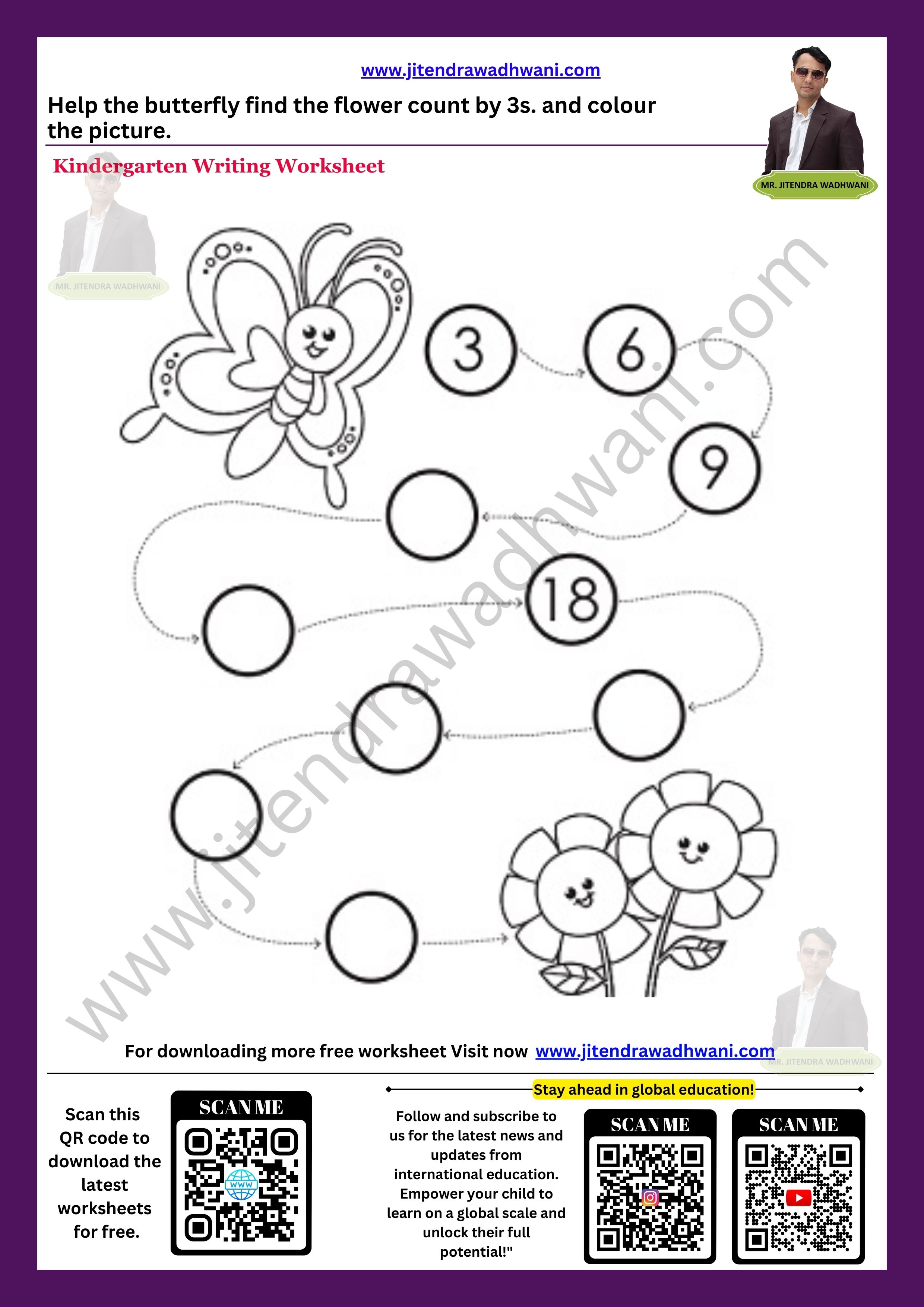 Number Tracing 31 to 40 Thumbnail