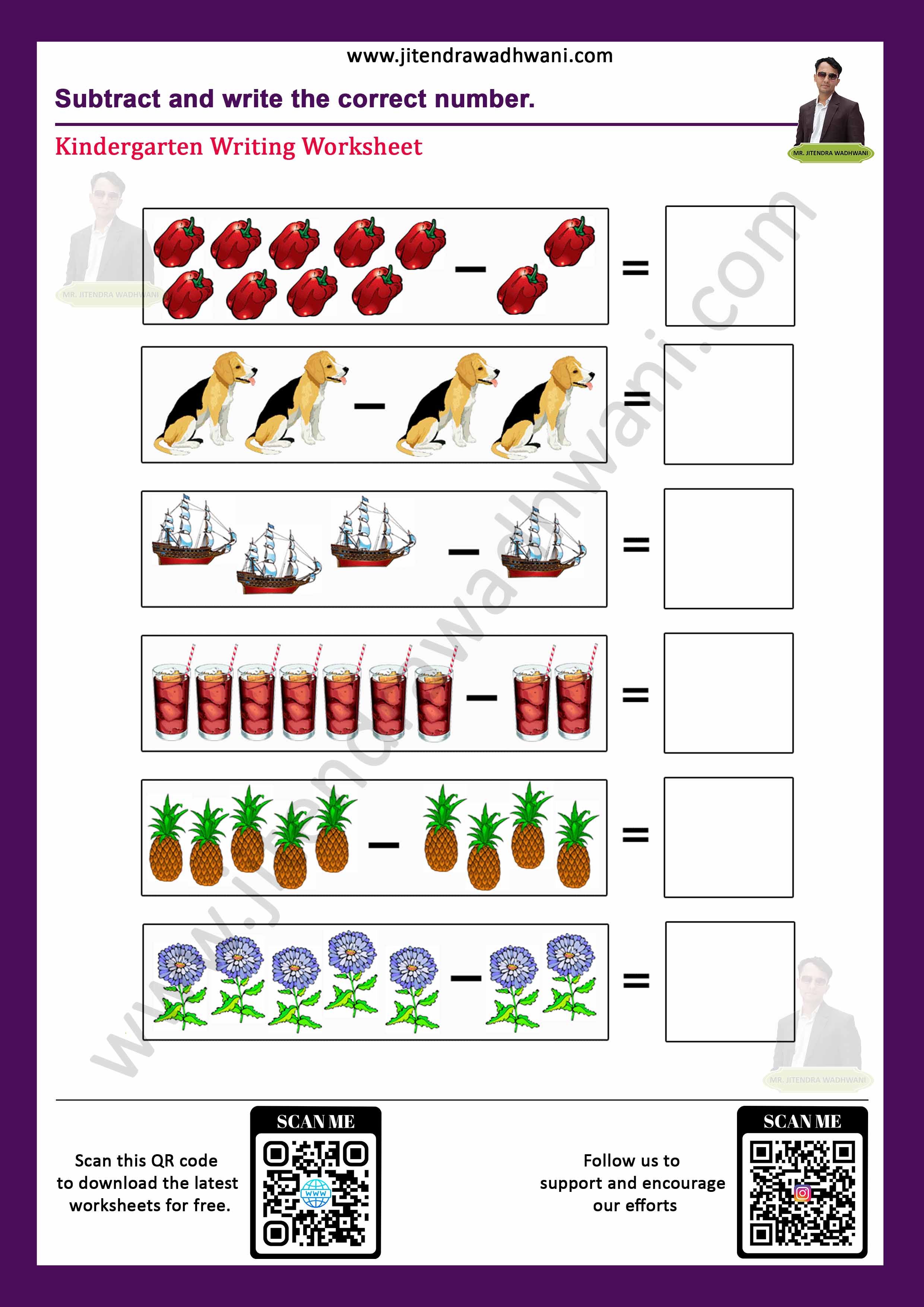 Subtraction Worksheet Thumbnail