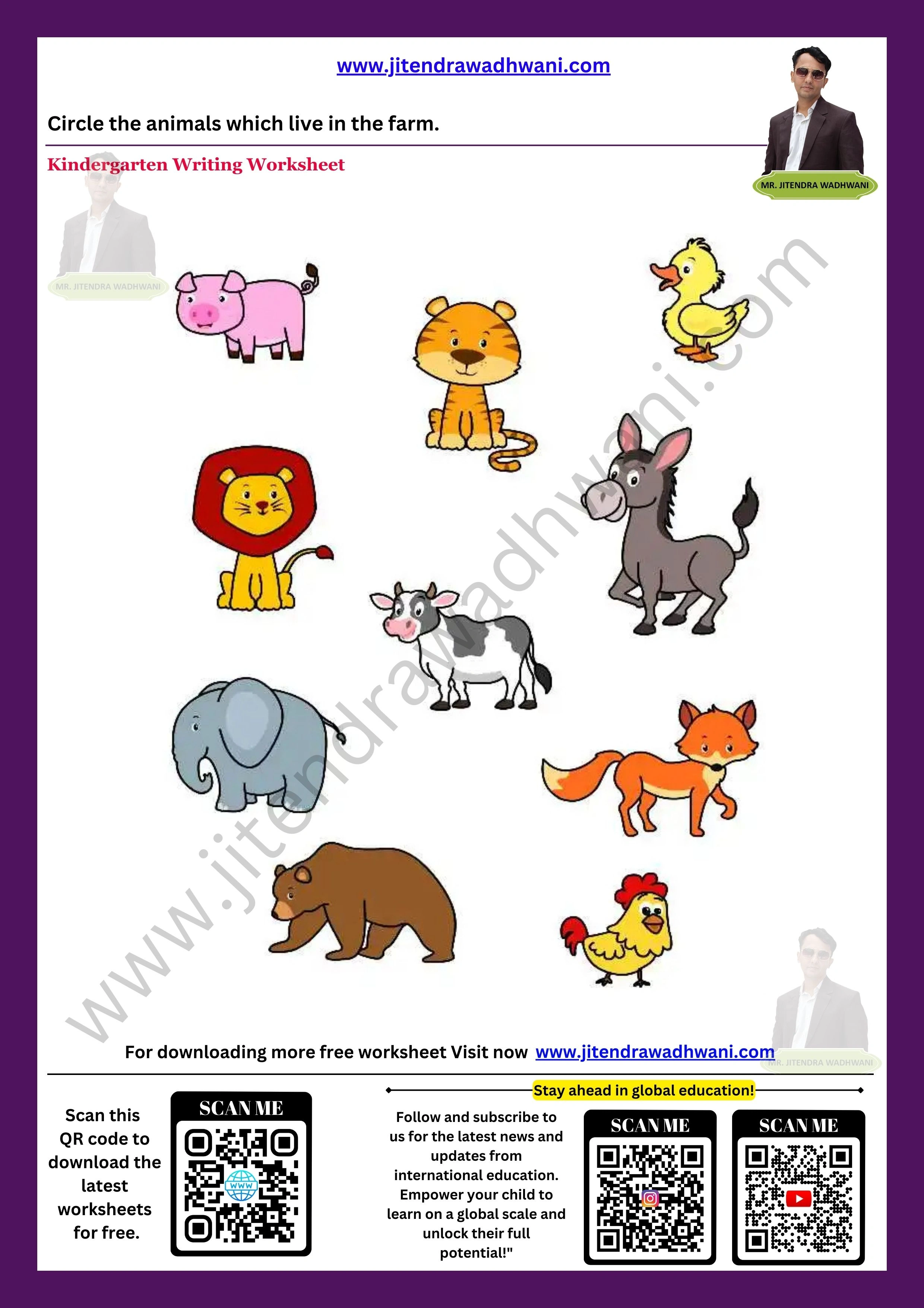 Farm Animals Worksheet 1