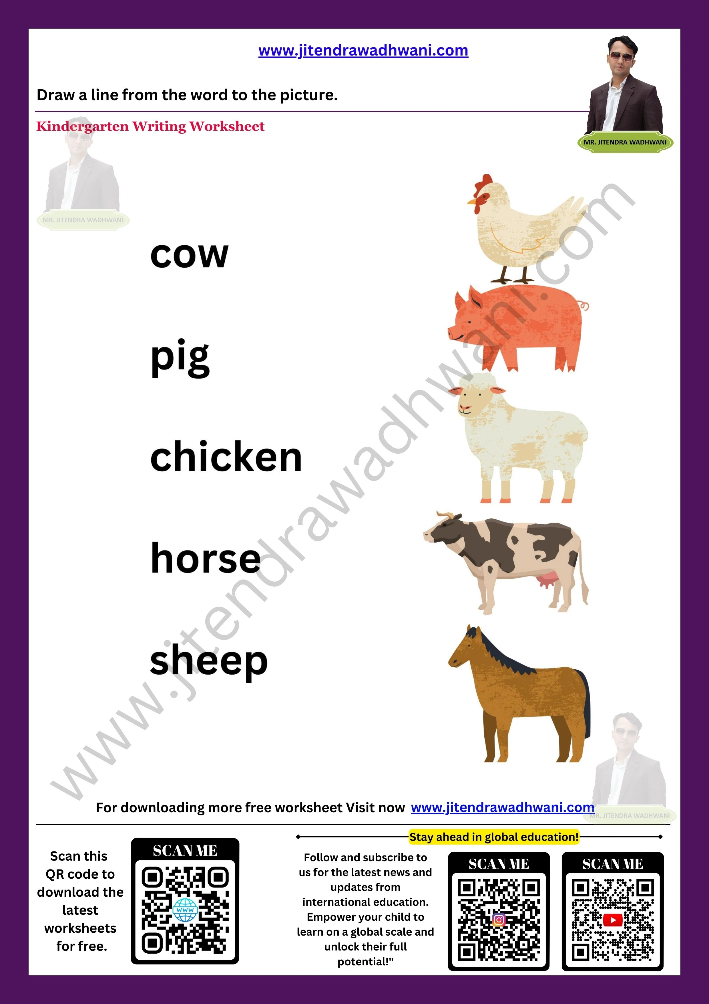 Farm Animals Worksheet 2