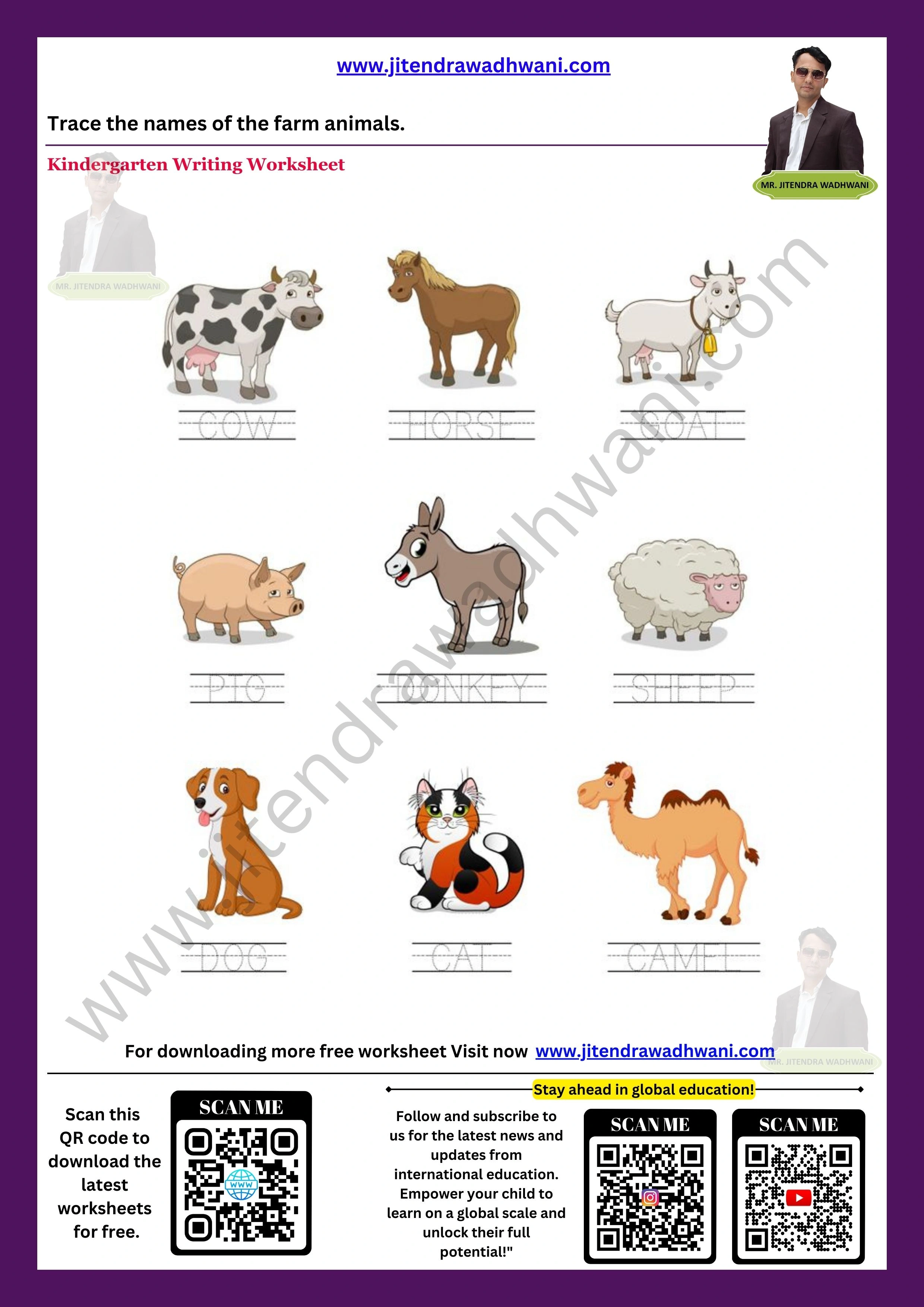 Farm Animals Worksheet 1